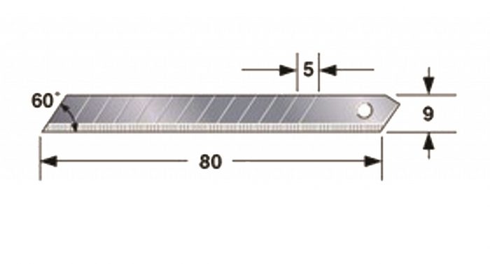 Rezilo za olfa nož – 9 mm