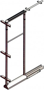 Izvlečna kolona za visoko omaro širine 30 cm