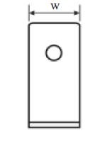 Pohištveni kotnik širine 30 mm – različne dolžine