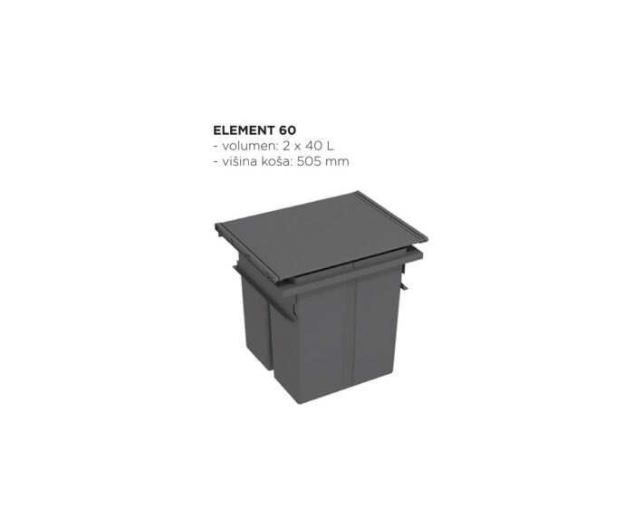 Koš za smeti za vodila Blum LEGRABOX – različne dimenzije